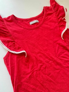 Musculosa roja volados mimo 10a(298) - comprar online