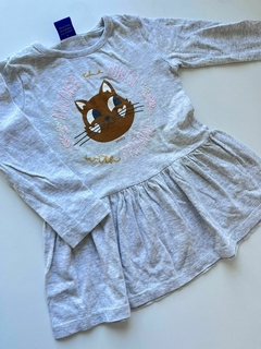 Vestido ml gris gato marron broer 18-24m(225)