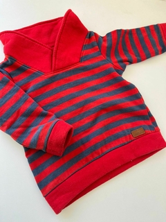 Buzo rayado azul y rojo happy life 18m(01)