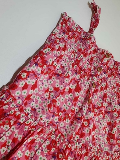 Vestido musculosa rosa floreado + bombachudo pillin 12m (79) - comprar online