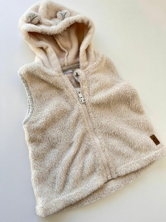 Chaleco beige peludito Mimo 9m (155)