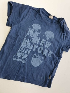 Remera mc azul new york cheeky 12m(191)