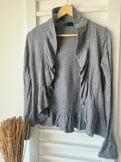 Saco gris tejido hilo volados zara T.M (ci 06) - comprar online