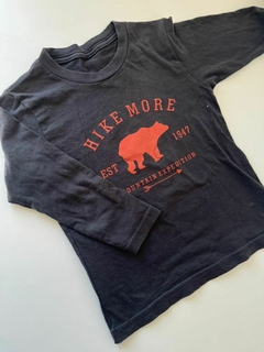Remera gris oscuro oso ml importado 4a(01)