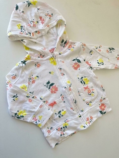 Campera blanca de flores carters 6m(189)