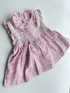 Vestido corderoi rosa de flores EPK 6m (20)SEGUNDA OPORTUNIDAD