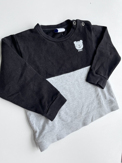 Buzo negro y gris Broer t9-12m(78)