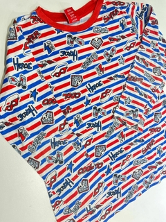Remera ML líneas rojas Super Grisino 9-10(319) - comprar online