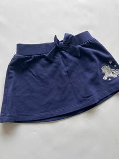 Pollera azul de unicornio algodón my little pony 12m (81)