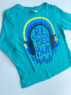 Remera verde ml "rebelde" Grisino 5a(154)