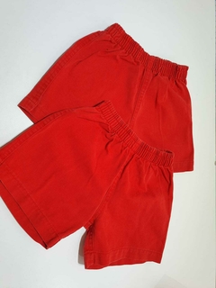 Short rojo de gabardina juvenilia 2a (79) - comprar online