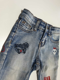 Jean azul bordados grisino 18m(141) - comprar online