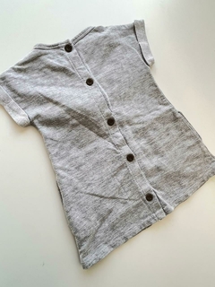 Vestido gris mujer moño Zara 12m (219) - comprar online