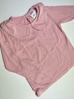 Remera rosa con cuello Zara t12-18m(179)