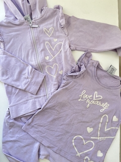 Conjunto lila brillos Grisino 4-5a (266)