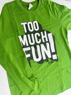 Remera ml verde too much grisino 11-12a(338) - comprar online