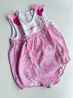 Rompers lineas rosas y corazones Agata ruiz de la prada 12m(83)