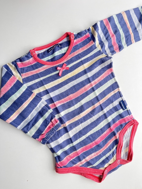 Body ml franjas azul y roja mimo 12m (119)