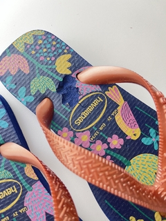 Ojotas azules Havaianas t33(38)detalle - comprar online