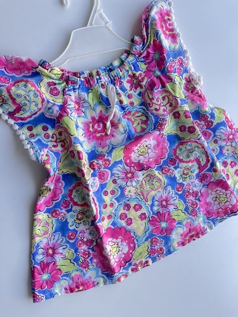 Blusa flores rosas Mimo t9m(77)