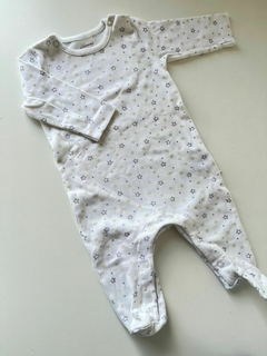 Enterito blanco algodon estrellas mimo 3-6m(282)
