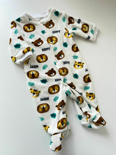 Enterito de plush blanco leones Teddy boom rn(01)
