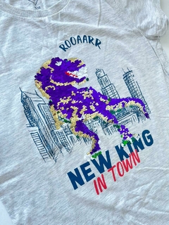 Remera mc blanca dino de lentejuela Tex 11-12a(161) en internet
