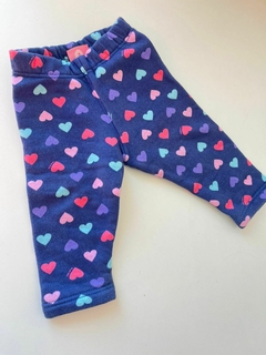 Pantalon de frisa azul corazones owoko 6m(264)