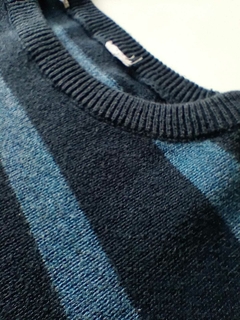 Sweter rayado azul y celeste H/M 8a (183) en internet