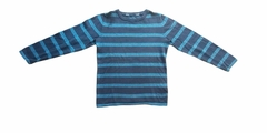 Sweter rayado azul y celeste H/M 8a (183)