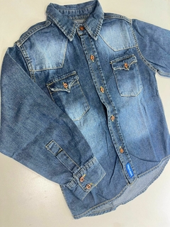 Camisa de jean azul ml Baby lalito 4a(349) - comprar online