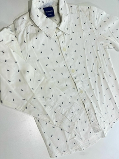 Camisa ml blanca de hojas Mimo 6a(349)SEGUNDA SELECCION - comprar online