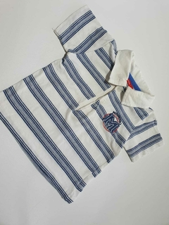 Chomba blanca rayada azul mc mimo 9m(174)