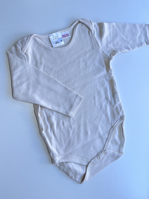 Bodys ml beige liso Zara 6m (157)