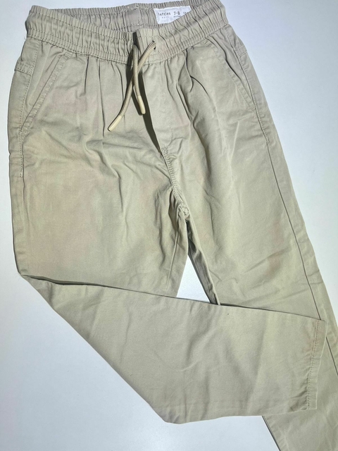Pantalon beige con cordón gabardina leftines 7-8a(10) - comprar online