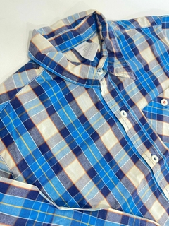 Camisa ml a cuadros celeste y blanco Cheeky 10a(349) en internet