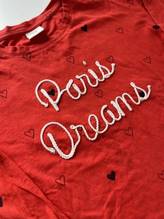 Remera ml roja corazones Paris Coniglio t8a (237) - comprar online