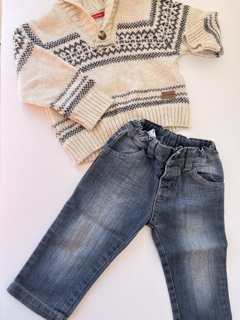 Sweter beige con guarda Mimo t12m(49)