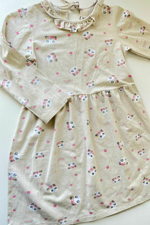 Vestido beige ml pandas pandy 12a(298)