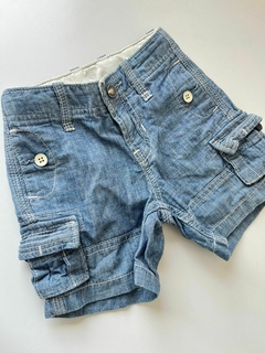 Bermuda de jean azul gap 12-18m(62)