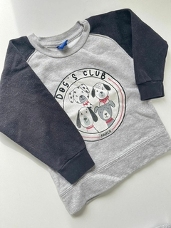Buzo gris perritos con negro broer 18-24(78)