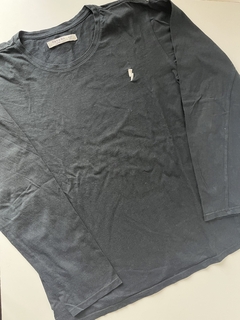 Remera ml negra rayo Wanama t14 a (117)