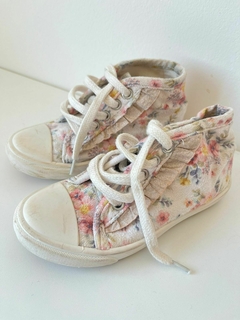 Zapatillas blancas floreadas mimo t.26(10) - comprar online