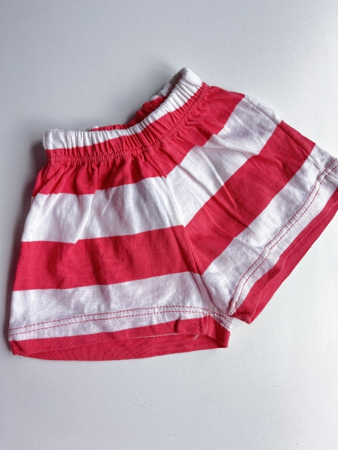 Short algodon lineas rosas y blanco t3m )196)
