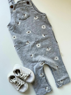 Jardinero rustico gris flores blancas 12-18m(103) - comprar online