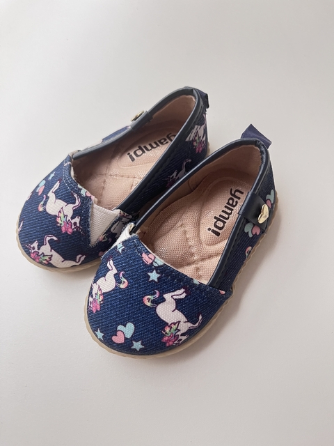 Alpargatas azules unicornios t17(166)