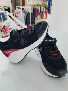 Zapatillas negras detalles rojos addnice t.21(321) en internet