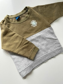 Buzo verde y gris con frisa broer 12m(78)