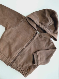 Campera marron frisa fina mimo 6m(70)
