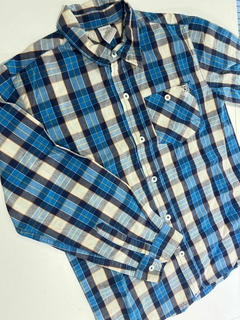 Camisa ml a cuadros celeste y blanco Cheeky 10a(349) - comprar online